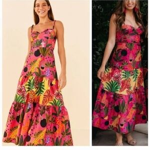 Farm Rio Leopard Pop Maxidress